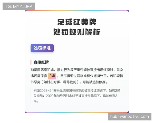 累计黄牌停赛规则详解：如何计算与执行标准？